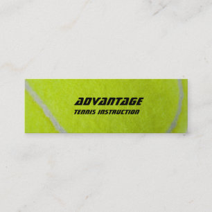 Carte De Visite Mini Duvet d'Instructor_yellow de tennis