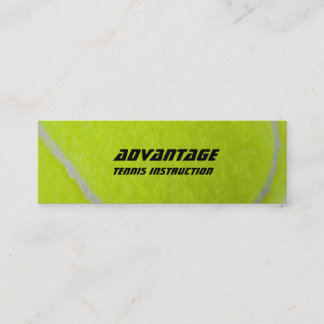 Carte De Visite Mini Duvet d'Instructor_yellow de tennis