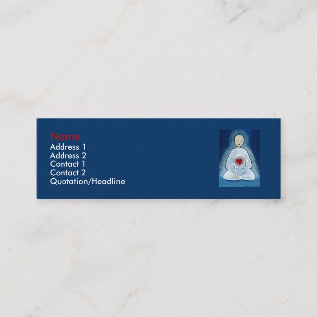 Carte De Visite Mini "Éclaircissement sincère " (Devant)