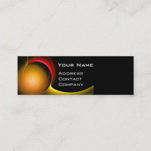 Carte De Visite Mini ÉCLIPSE MONOGRAM Noir jaune vibrant