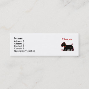 Carte De Visite Mini Écossais Terrier