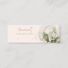 Carte De Visite Mini Écran à oreille à soie rose rose chic