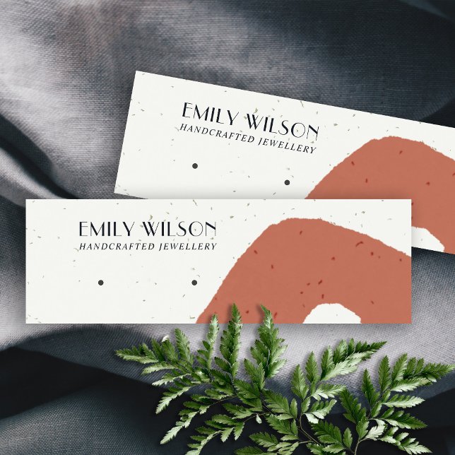 CARTE DE VISITE MINI ÉCRAN DE RECHERCHE ABSTRAIT EN TERRACOTTE CÉRAMIQU (Créateur téléchargé)