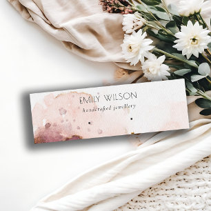 Carte De Visite Mini Écran d'oreille couleur rose Abstrait