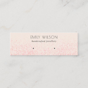 Carte De Visite Mini Écran d'oreille de Parties scintillant rose brilla