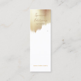 Carte De Visite Mini Écran d'oreille du logo Golden Swash 2