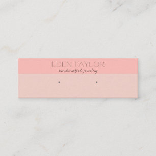 Carte De Visite Mini Écran d'oreille en cuir rose