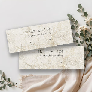 Carte De Visite Mini Écran d'oreille en marbre Parties scintillant doré