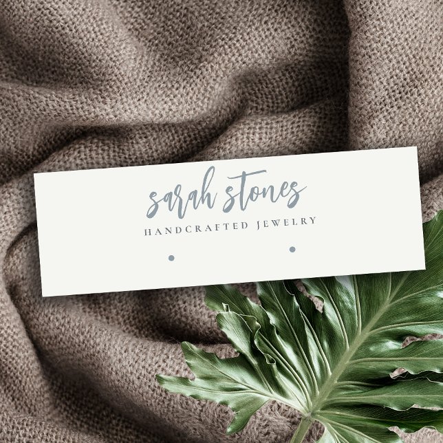 Carte De Visite Mini Écran d'oreille noir gris minimal (Créateur téléchargé)