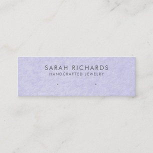 Carte De Visite Mini Écran d'oreille pour bijoux pourpre bleu périphéri