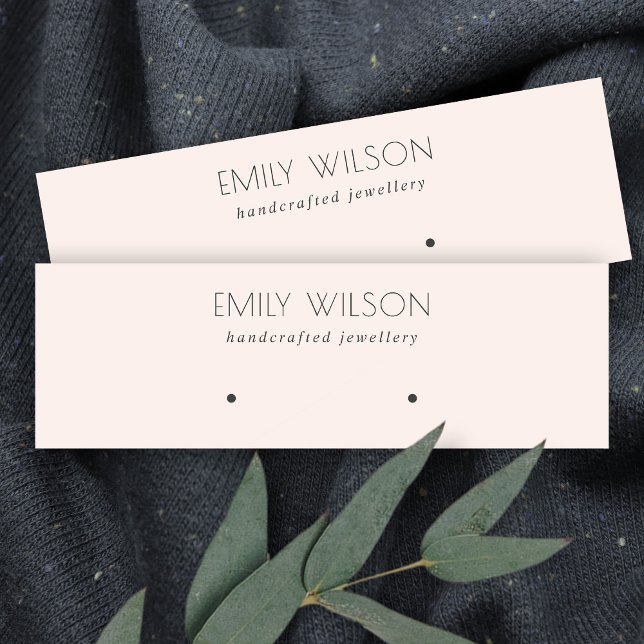 Carte De Visite Mini Écran d'oreille rose doux et doux minimal (Créateur téléchargé)