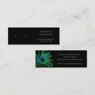 Carte De Visite Mini Écran moderne Parties scintillant en plumes Bijoux