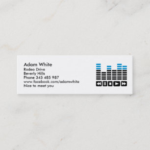 Carte De Visite Mini Égaliseur