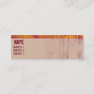 CARTE DE VISITE MINI ÉGOUTTEMENT 1 DE GRAFFITI