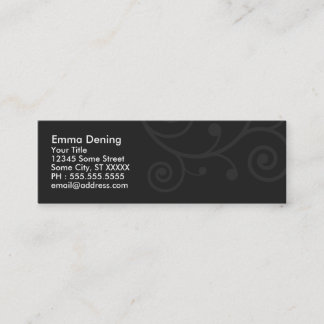 Carte De Visite Mini Élégant gris