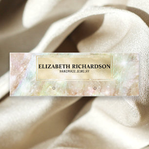 Carte De Visite Mini Élégant Luxe Glam Élégant Joaillerie Iridescente