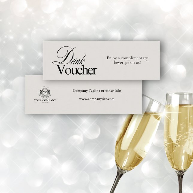 Carte De Visite Mini Élégante calligraphie noire - pièce justificative  (Créateur téléchargé)