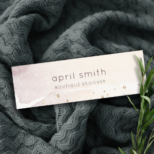 Carte De Visite Mini Elégante Parties scintillant Abstraite d'aquarelle