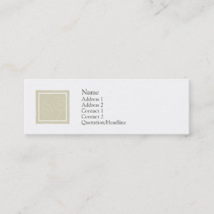 Carte De Visite Mini Elise - Tan