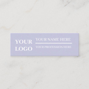 CARTE DE VISITE MINI ENSEIGNE PERSONNALISÉE SIMPLE ET ÉLÉGANTE POUR BUR