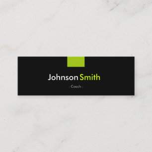 Carte De Visite Mini Entraîneur - Compacte Vert Mention