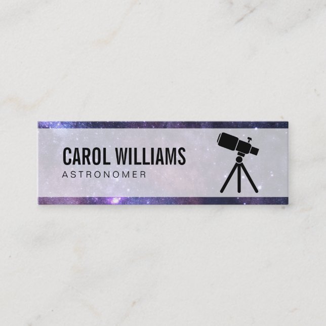 Carte De Visite Mini Espace | Stellar (télescope) (Devant)