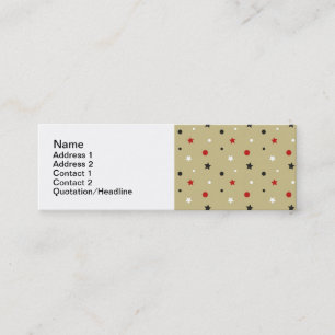 Carte De Visite Mini Étoiles