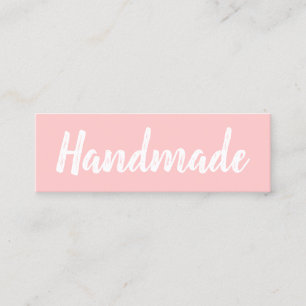 Carte De Visite Mini Fabriqué main minimaliste moderne simple rose past