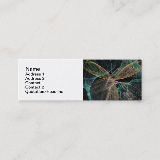 Carte De Visite Mini Fantaisie spatiale (Devant)