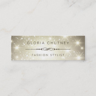 Carte De Visite Mini Fashion Stylist - Parties scintillant de bouquetin