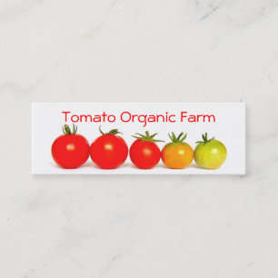Carte De Visite Mini Ferme organique de tomate