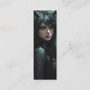 Carte De Visite Mini Fille Wolf Anime