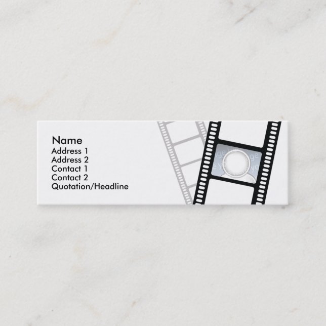Carte De Visite Mini Filmstrip - maigre (Devant)