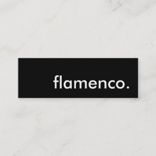Carte De Visite Mini flamenco.