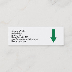 Carte De Visite Mini Flèche