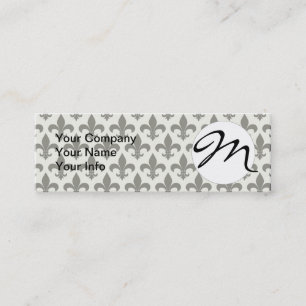Carte De Visite Mini Fleur de lis Motif Classic