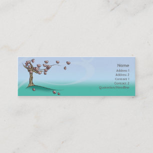 Carte De Visite Mini Fleur - maigre
