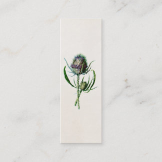 Carte De Visite Mini Fleur sauvage de vieux chardon écossais du cru