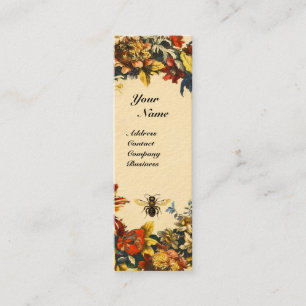 CARTE DE VISITE MINI FLEURS DE PRINTEMPS HONEY ABEE MAINTIEN SCEAU BROW