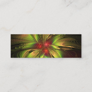 Carte De Visite Mini Fleurs imaginaires fractales douces et tendres