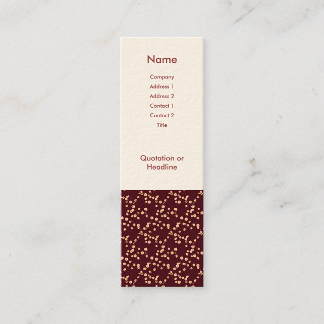 Carte De Visite Mini Fleurs japonaises de cerises (Devant)