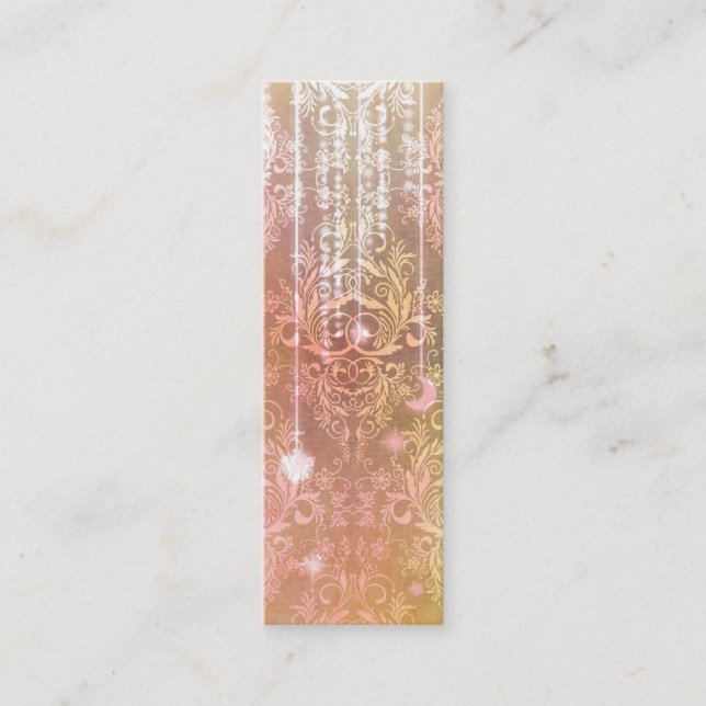 Carte De Visite Mini Fleurs sauvages de damassé, MADAME VALESKA dans (Devant)