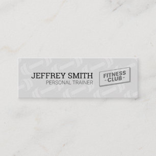 Carte De Visite Mini Formateur personnel   Fitness Club