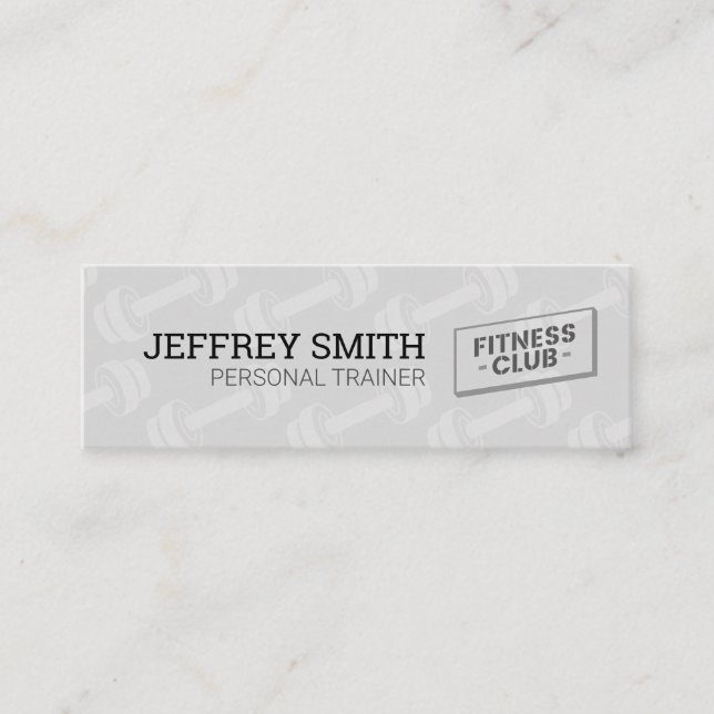 Carte De Visite Mini Formateur personnel | Fitness Club (Devant)