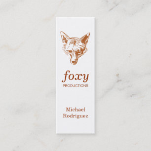 Carte De Visite Mini Fox Skinny Card