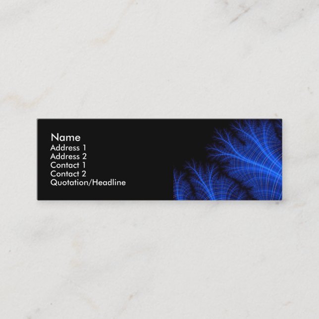 Carte De Visite Mini FractalSeaFan (Devant)