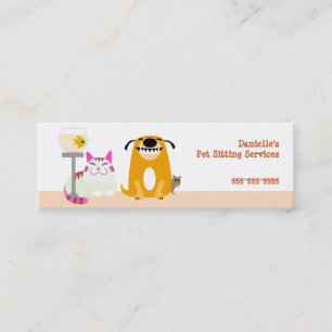 Carte De Visite Mini Garde d'enfants d'animal familier