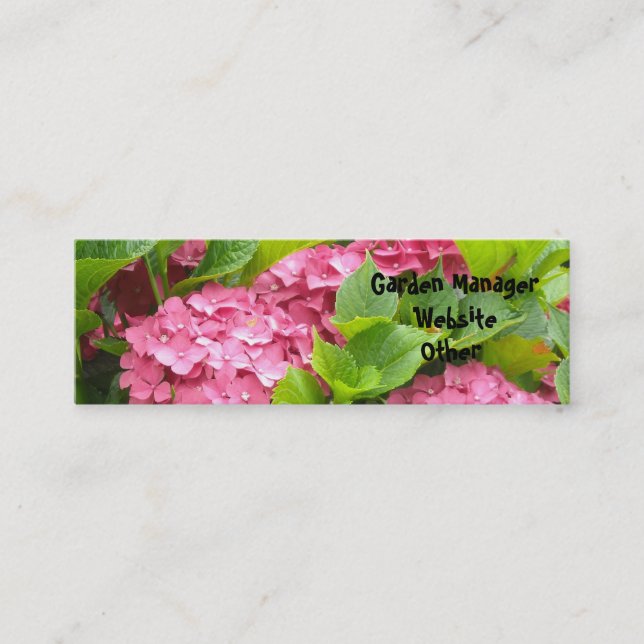 Carte De Visite Mini Gestionnaire de jardin (Devant)