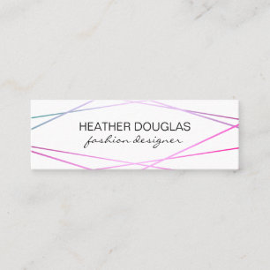 Carte De Visite Mini Glamour géométrique Lux