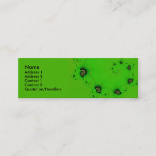 Carte De Visite Mini Gold Black Green